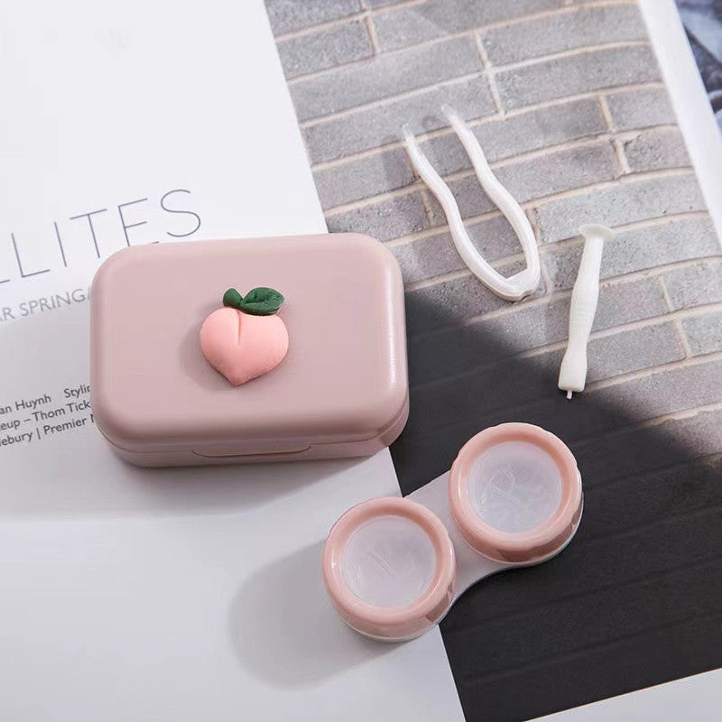 Cute fruit‑themed contact lens case