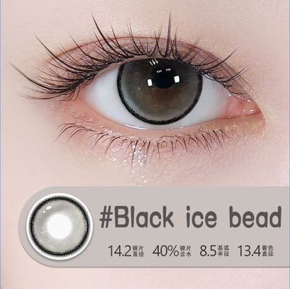 Black ice bead DIA:14.2 GDIA:13.4