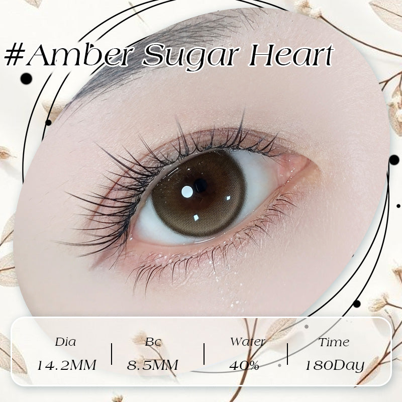Amber Sugar Heart  DIA:14.2 GDIA:14.0